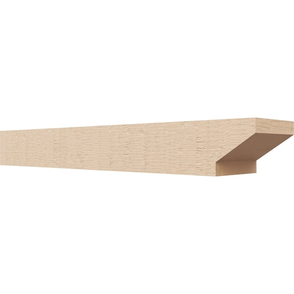 Ekena Millwork 6in. W x 4in. H x 32in. L Clemmons Woodgrain TimberThane Rafter Tail, Primed Tan RFTUR06X04X32CLERCPR - main